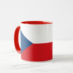 Caneca Black Combo Mug com bandeira da Tchechia