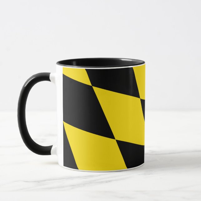 Caneca Black Combo Mug com bandeira de Munique, Baviera (Esquerda)