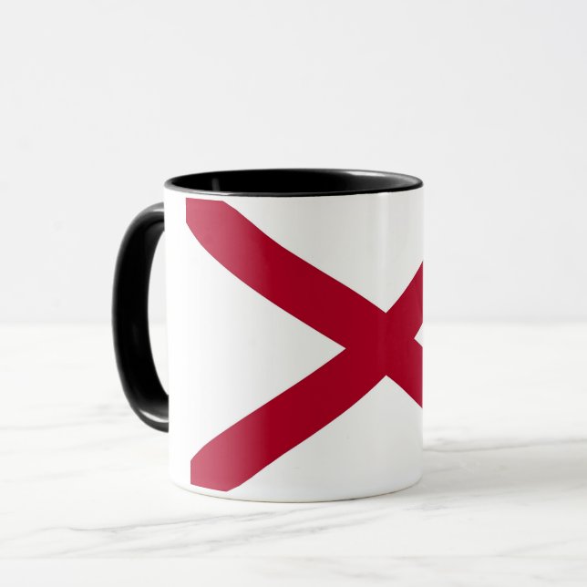 Caneca Black Combo Mug com bandeira do Alabama, EUA (Frente Esquerda)