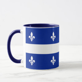 Caneca Black Combo Mug com bandeira do Quebec