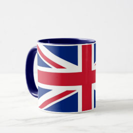 Caneca Black Combo Mug com bandeira do Reino Unido