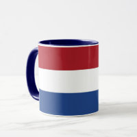 Black Combo Mug com bandeira dos Países Baixos