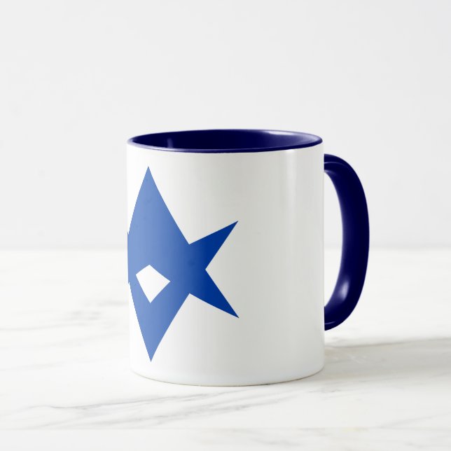 Caneca Black Combo Mug with flag of Toyota City, Japan (Frente Esquerda)