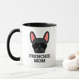 Caneca Black French Bulhdog Frenchie Dog Mamãe Mug