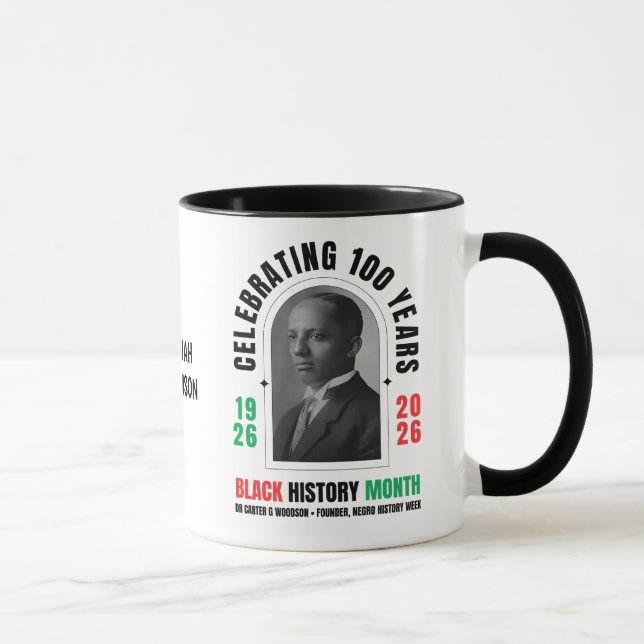 Caneca BLACK HISTORY MONTH Celebrating 100 Years BHM (Direita)
