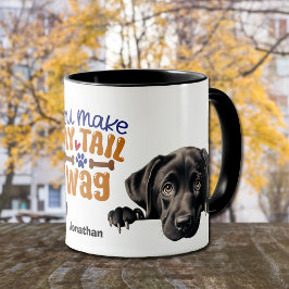 Caneca Black Labrador Retriever Cachorro Você Faz Minha C