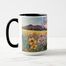 Caneca Black Labrador Retriever Sunrise Combo Mug