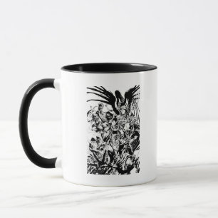 Caneca Black Lanterna Corps - Preto e Branco