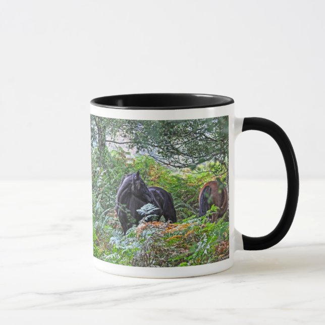Caneca Black New Forest Pony of Hampshire, Inglaterra (Direita)
