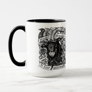 Caneca Black Phillip "Live Deliciosamente"