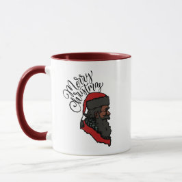 Caneca Black Santa Claus Coffee Mugs