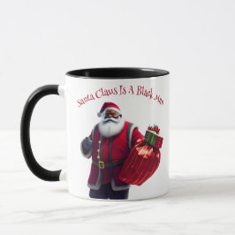 Caneca Black Santa Claus Mug