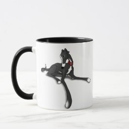 Caneca Black Tux Greyhound Mug