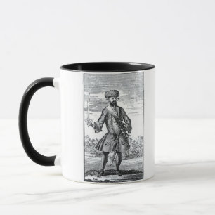 Caneca Blackbeard o pirata, 'de uma história geral de
