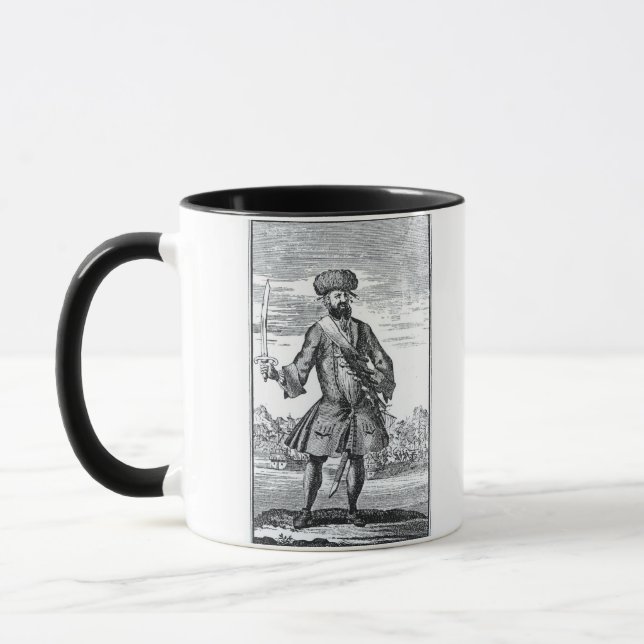Caneca Blackbeard o pirata, 'de uma história geral de (Esquerda)