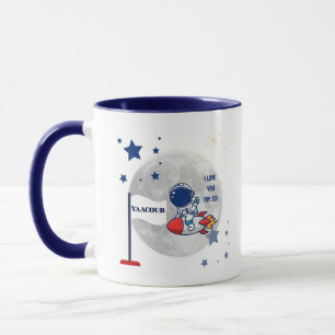 Caneca "Blast Off, Little Explorer - Rocket Mug para o me