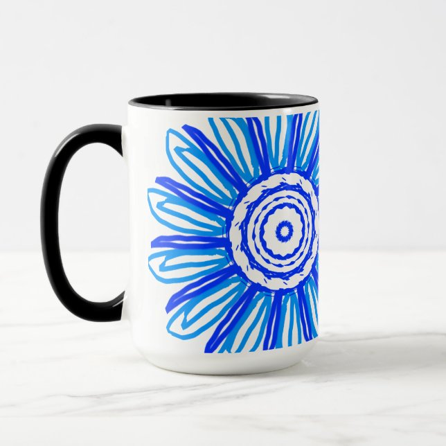 Caneca blaue Blume (Esquerda)