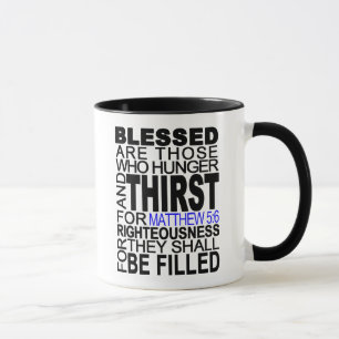 Caneca Blessed é aquelas… Citações do verso da bíblia do