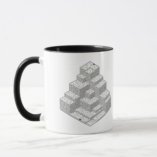 Caneca Blocks Maze Quebra-cabeça Mug (Esquerda)