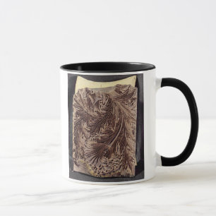 Caneca Bloco de impressão do design da tulipa, 1875