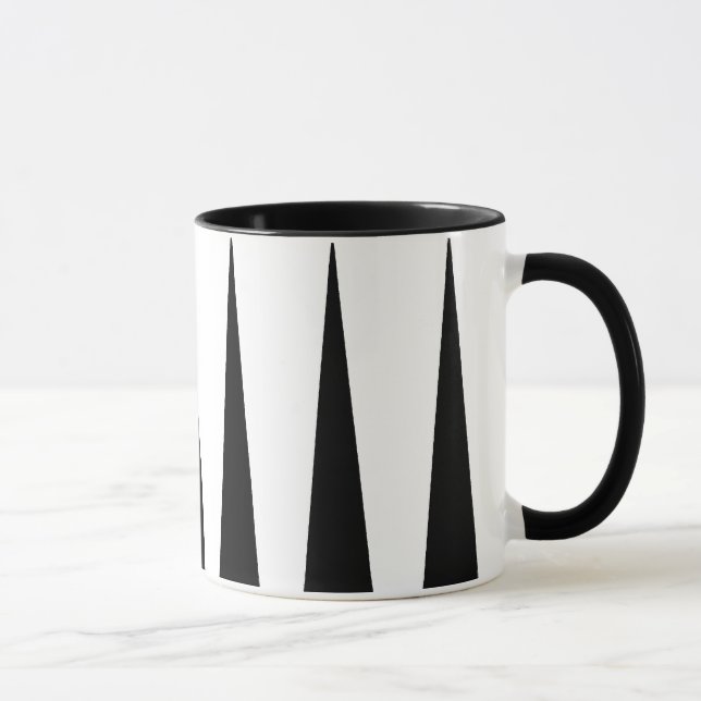 Caneca Bloco preto e branco da cor (Direita)