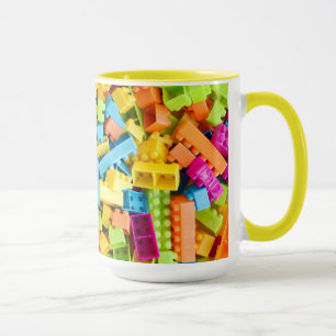 Caneca Blocos de apartamentos plásticos de néon