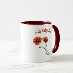 Caneca Bloom com esperança - Primavera Flower Mug