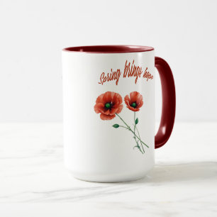 Caneca Bloom com esperança - Primavera Flower Mug