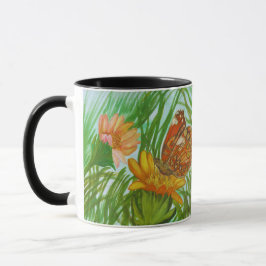 Caneca Blooming flower garden