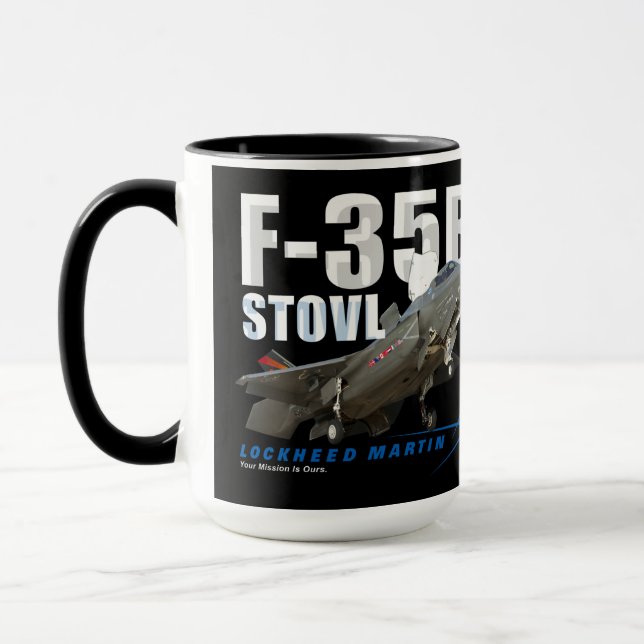 Caneca Bloqueado Martin F- 35B Relâmpago II Foco furtivo (Esquerda)