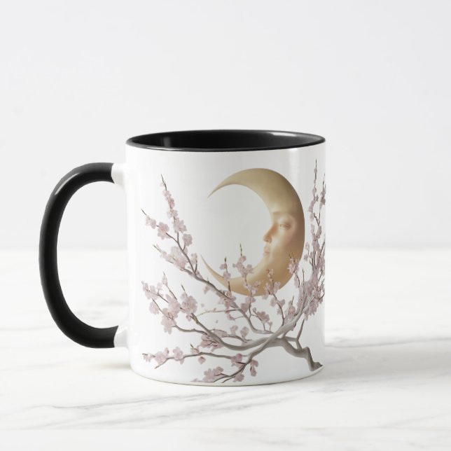 Caneca Blossomas lunares - Lua e Cereja do Crescente Eleg (Esquerda)