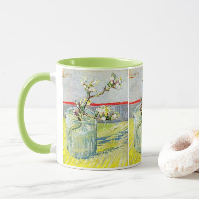 Caneca Blossoming Almond Branch por Vincent van Gogh (Com Donut)