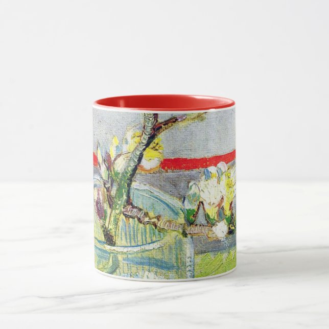 Caneca Blossoming Almond Branch por Vincent van Gogh (Centro)