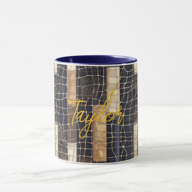 Caneca Blue Brown Ocean Net (Centro)