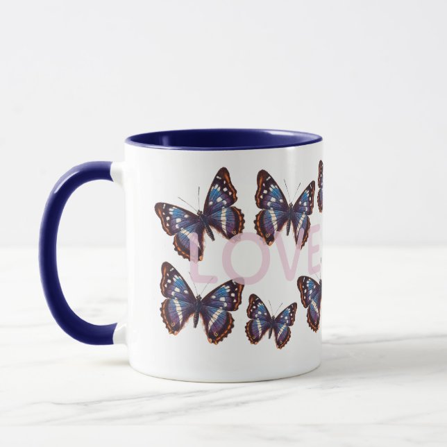 Caneca Blue Butterfly Love (Esquerda)