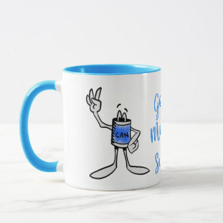 Caneca Blue Can Creature Coffee Mug