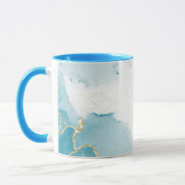 Caneca Blue Combo Marble Mug