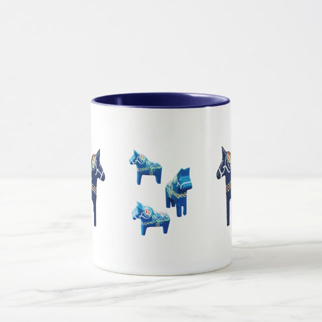 Caneca Blue Dala Horses Mug (Centro)