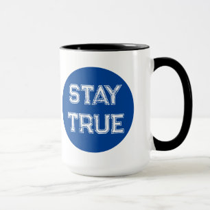 Caneca Blue Dot Electing Black and White Coffee Mug