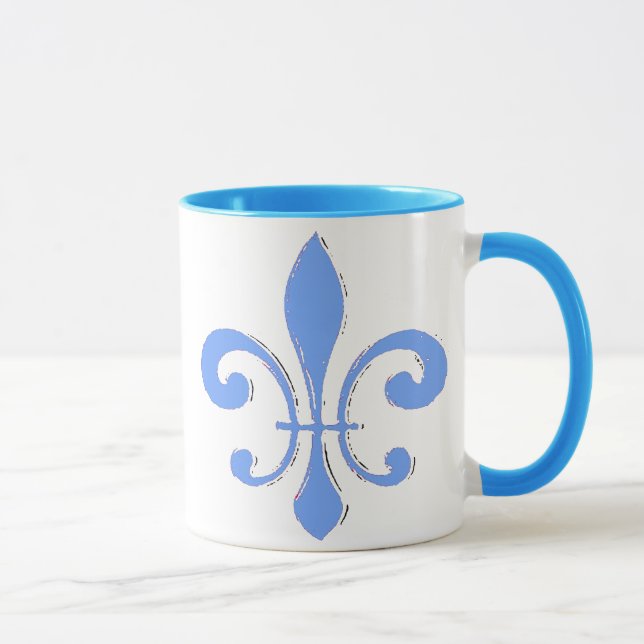 Caneca Blue Fleur De Lis Mug (Direita)