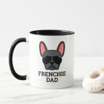 Blue French Buldog Frenchie Pai Mug