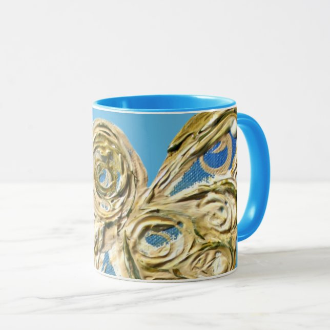Caneca Blue Guardian Angel Custom Coffee Cup Mugs (Frente Esquerda)