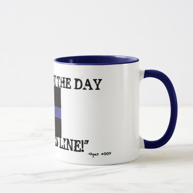 Caneca Blue Line fino (caneca de café) "não é hoje o dia (Direita)