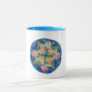Caneca Blue Mandala Combo Mug