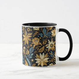 Caneca Blue Mexicain Floral Mug