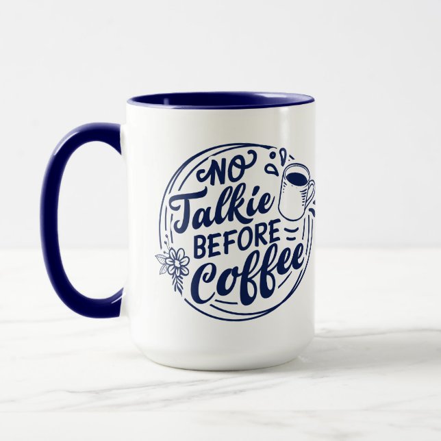 Caneca Blue No Talkie Antes do Café (Esquerda)