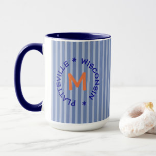 Caneca Blue Orange P-Vegas Platteville Wisconsin