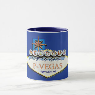 Caneca Blue Orange P-Vegas Platteville Wisconsin