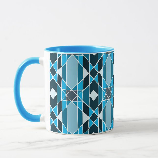 Caneca Blue Pattern Mug (Esquerda)