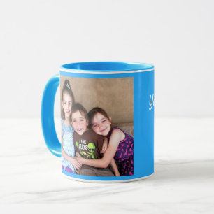 Caneca Blue Personalize MODELO DE FOTO Dotado Coffee Mug
